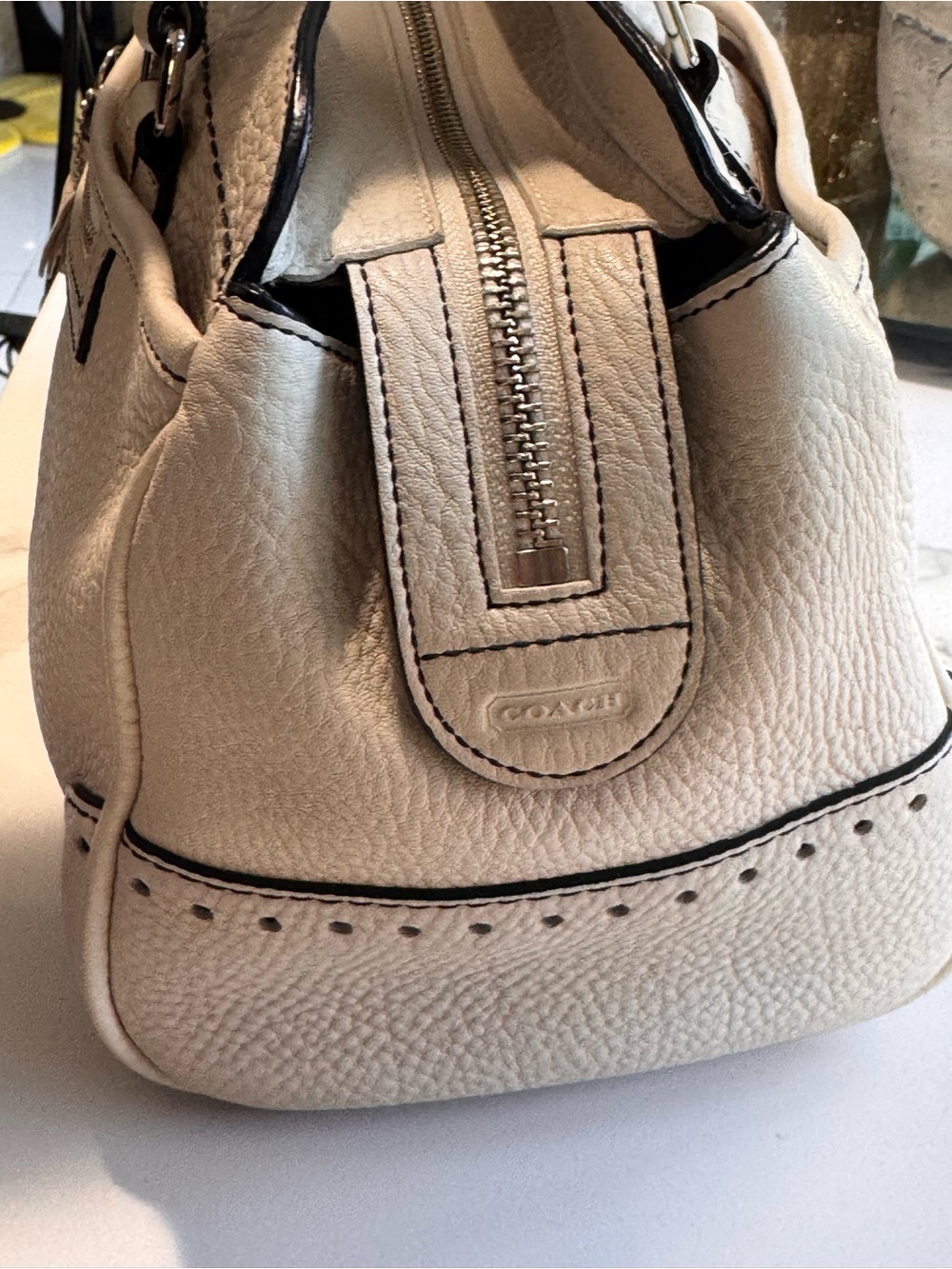 Coach Vintage Leather Satchel Purse 👜#5031 - Picture 5 of 8